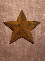 M0385  ONE (1) Vintage Copper Metal Star Cabochon Circa 1964