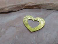 M0402  Gold Plated Metal Heart Pendant