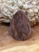 P0406  Red Creek Jasper Teardrop Pendant