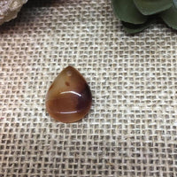 P0778  Teardrop Banded Druzy Agate Pendant