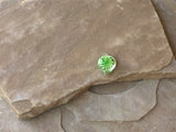 P1254   Lamp Work Glass Pendant “Green Burst”