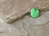 P1332  Green Apple Magnesite Oval Pendant