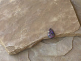 P1347  Purple Mosaic Jasper Shield Pendant