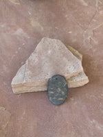 P1407  Jasper Stone Oval Drilled Pendant