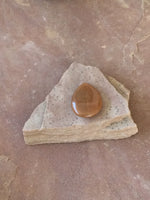 P1409  Peach Aventurine Teardrop Pendant