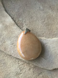 P1462  Peach Aventurine Teardrop Pendant