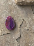 P1476   Banded Teardrop Agate Pendant