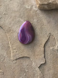 P1476   Banded Teardrop Agate Pendant