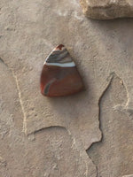 P1479  Banded Agate Triangle Pendant