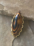 P1491  Vintage Wooden Wrapped Pendant