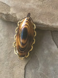 P1491  Vintage Wooden Wrapped Pendant