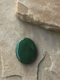 P1537  Dyed Green Jade Oval Pendant