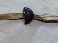 P1551  Black Agate “Comma” Pendant