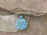 P1832   Celtic Animal Raku Ceramic Pendant