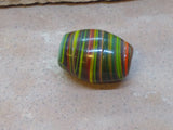 V0753  Vintage Handmade Lamp Work Glass Trade Bead Circa 60’s