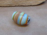 V0758  Vintage Handmade Lamp Work Glass Trade Bead Circa 60’s