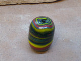 V0760  Vintage Handmade Lamp Work Glass Trade Bead Circa 60’s