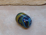 V0763  Vintage Handmade Lamp Work Glass Trade Bead Circa 60’s