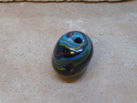 V0763  Vintage Handmade Lamp Work Glass Trade Bead Circa 60’s