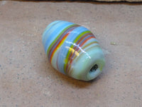 V0766  Vintage Handmade Lamp Work Glass Trade Bead Circa 60’s